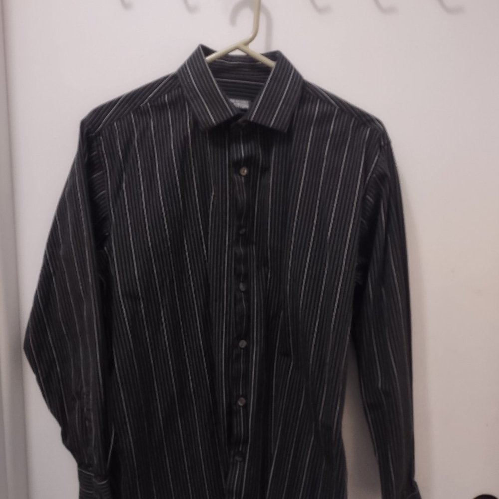 Kenneth Cole Striped Dress Shirt sz 15.5  32/33